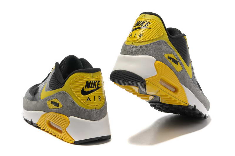 Air Max 90 Hyperfuse fourrure Chaussures Hommes Noir Jaune (3)